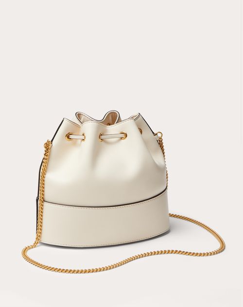 Mini Bucket Bag In Nappa With Vlogo Signature Chain for Woman in Light ...