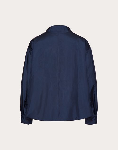 Vlogo Signature Nylon Jacket for Man in Navy | Valentino US