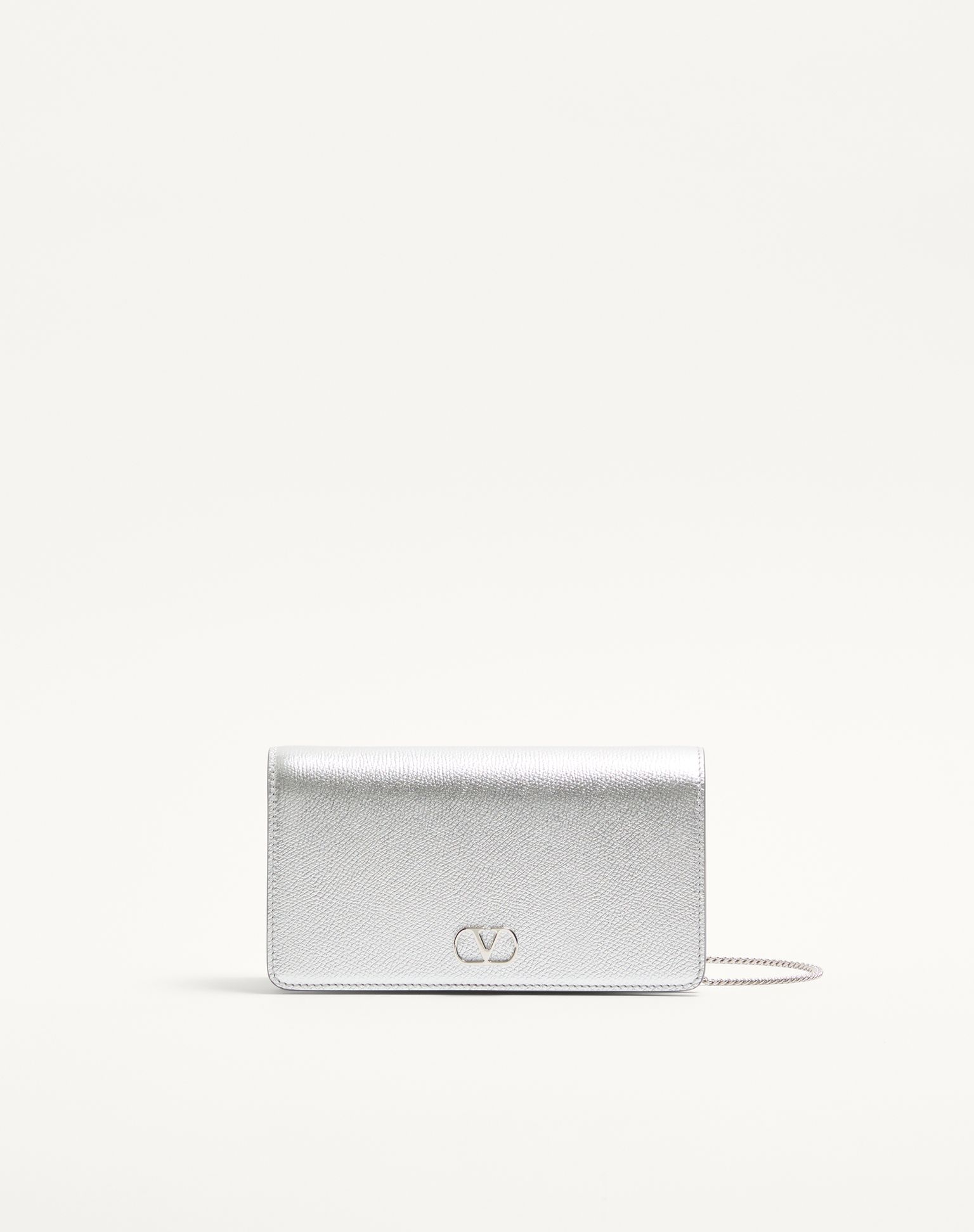 발렌티노 브이로고 시그니처 라미네이트 그레이니 카프스킨 미니 숄더백 8W2P0AY5RFY_S13