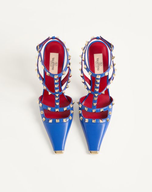 Valentino Garavani - Rockstud Kidskin Pumps 100mm - Cobalt - Woman - Pumps And Slingbacks
