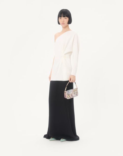 Valentino - Cady Couture Long Skirt - Black - Woman - Partywear