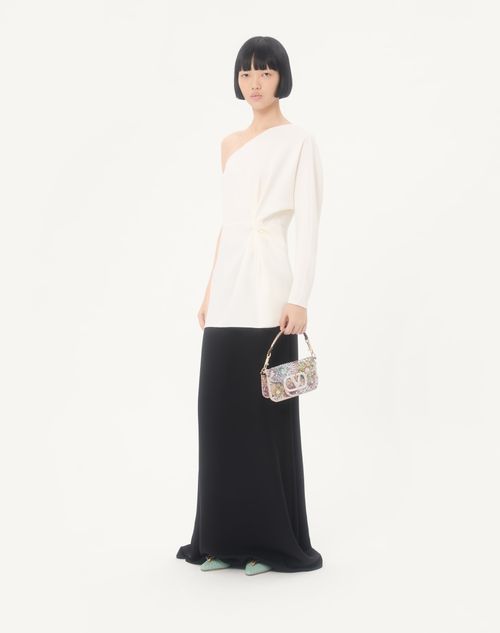 Valentino - Cady Couture Long Skirt - Black - Woman - Skirts