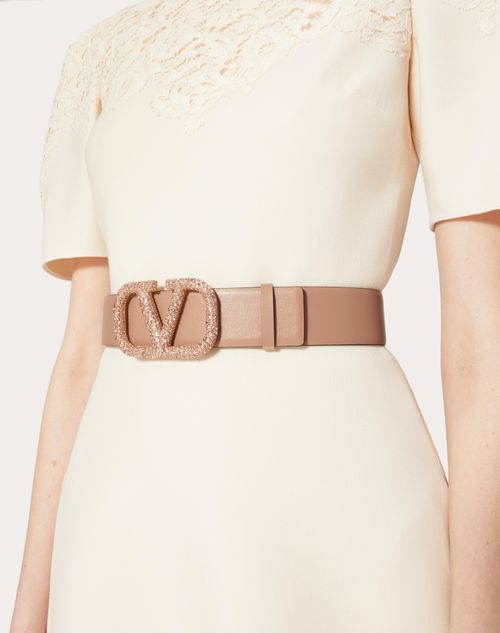 Vlogo Signature Reversible Shiny Calfskin Belt 40mm for Vlogo Signature Reversible Shiny Calfskin Belt 40mm for