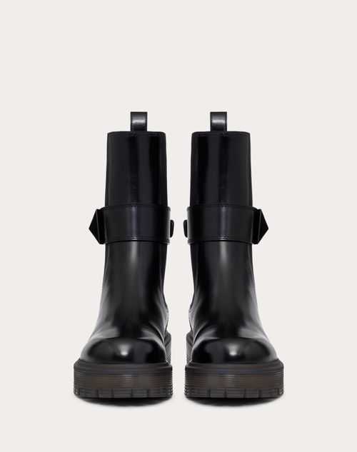 Valentino Garavani - One Stud Beatle In Calfskin 45mm - Black - Woman - Boots
