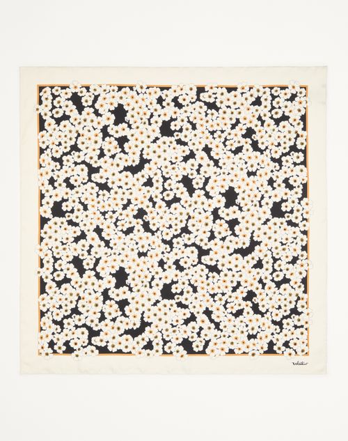 Valentino Garavani - Après L'hiver Primula Scarf In Silk - Black/multicolour - Woman - Soft Accessories