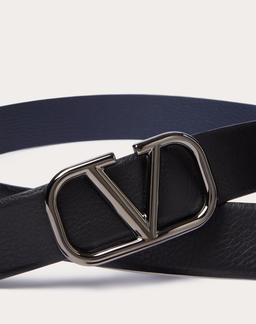 Valentino Garavani Valentino Garavani Garavani VLogo Signature Elastic 40 Belt in Black