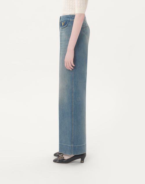 デニム パンツ for ウィメンズ インチ ブルー | Valentino JP デニム パンツ for ウィメンズ インチ ブルー | Valentino JP