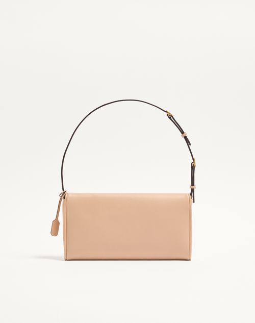 Valentino Garavani - Valentino Garavani Devain Small Nappa Shoulder Bag - Rose Sand - Woman - Shoulder Bags
