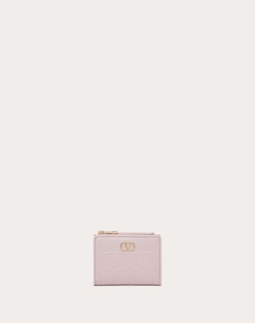 Beige Toile Iconographe leather-trim canvas wallet