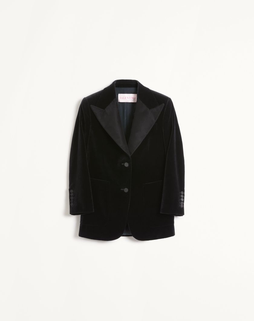 Valentino Handbags Blazer In Velluto per Donna in Nero | Valentino IT