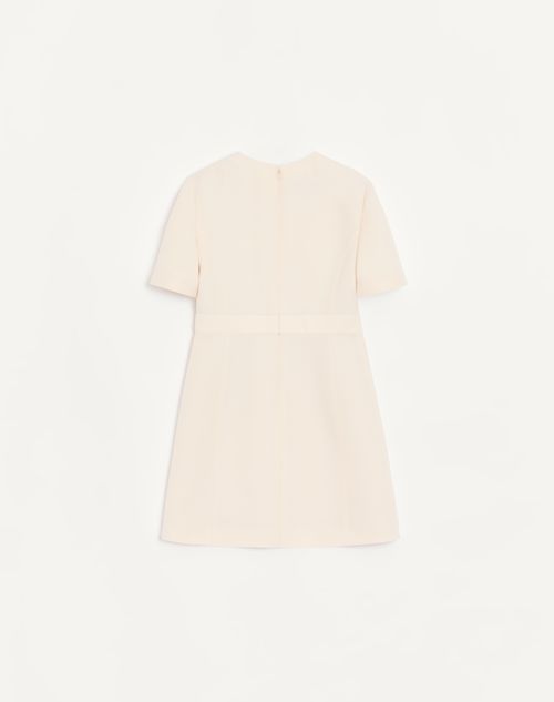 Valentino - Crepe Couture Short Dress - Vanilla - Woman - Dresses
