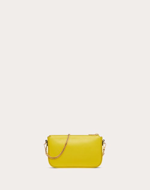 Yellow leather crossbody hot sale