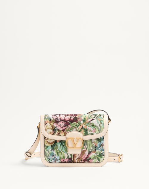 Valentino Garavani - Valentino Garavani 9to5 Shoulder Bag In Voyage Imaginaire Jacquard Fabric - Multicolour/butter - Woman - Shoulder Bags