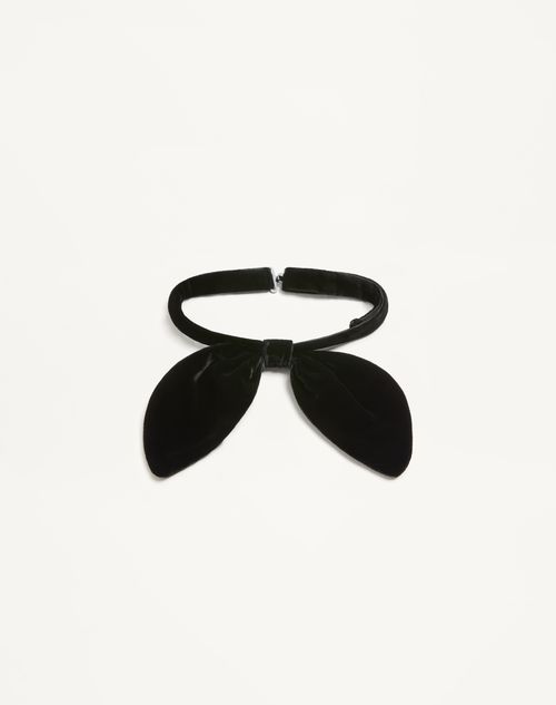 Valentino Garavani - Valentie Velvet Bow Tie - Black - Man - Accessories