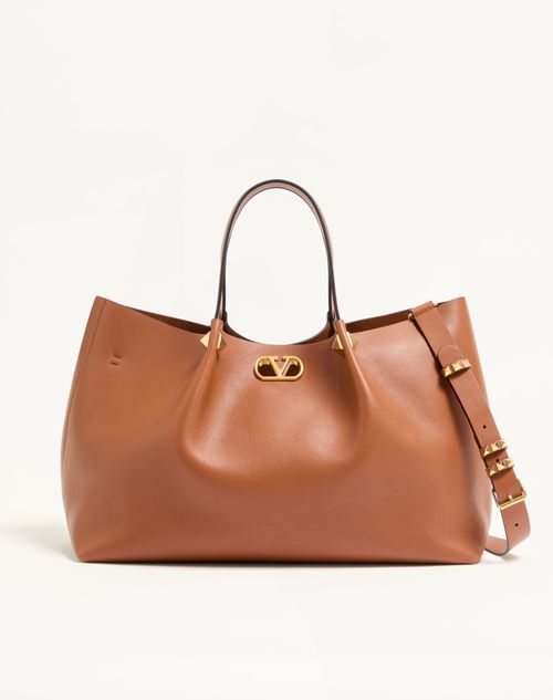 Valentino Garavani -  - Hazelnut - Woman - Summer Totes - Bags (vlogo Totes/signature)