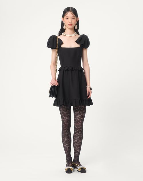 Valentino - Crepe Couture Short Dress - Black - Woman - Dresses