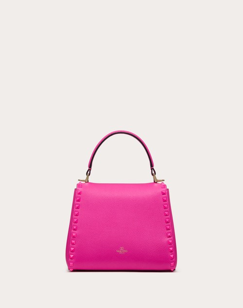 ヴァレンティノ ガラヴァーニ ロックスタッズ グレインカーフスキン スモール ハンドバッグ for ウィメンズ インチ Pink Pp |  Valentino JP