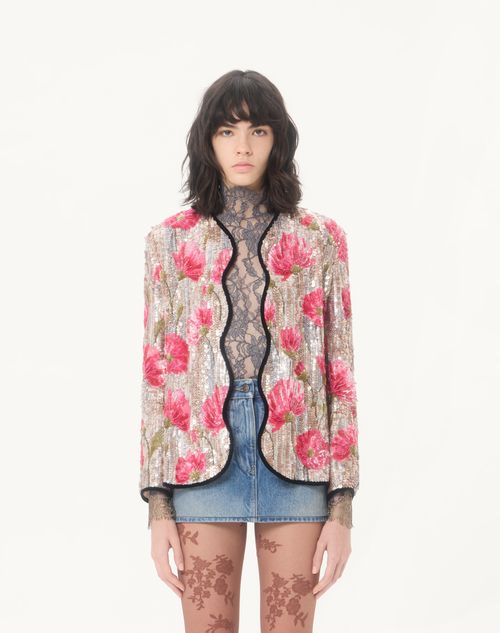 Valentino - Embroidered Organza Jacket - Multicolor - Woman - Jackets And Blazers