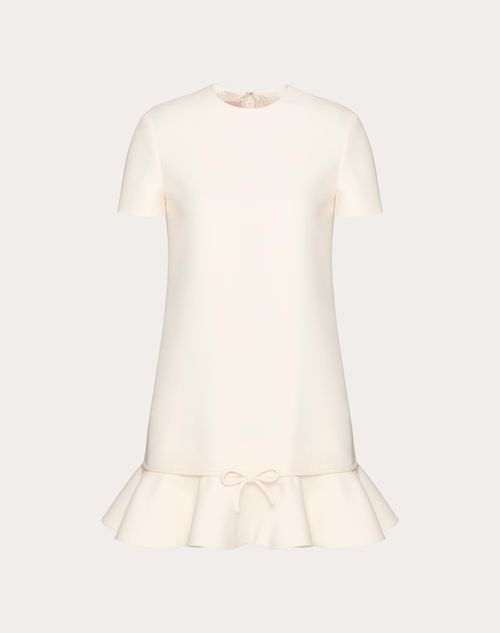 Valentino - Robe Courte En Crêpe Couture - Ivoire - Femme - Robes