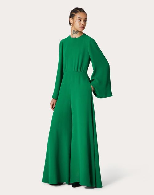 Valentino - Combinaison En Cady Couture - Vert - Femme - Robes