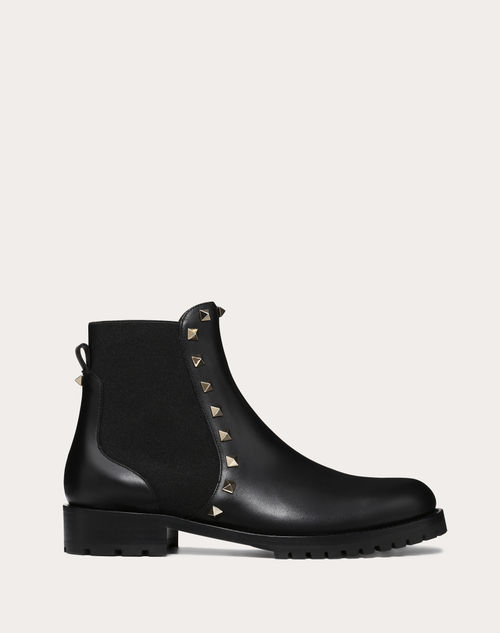 Rockstud Ankle Boot 20 Mm for Woman in Black | Valentino US