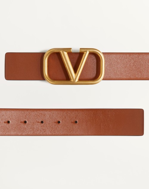 Valentino Garavani VLOGO leather belt - Black