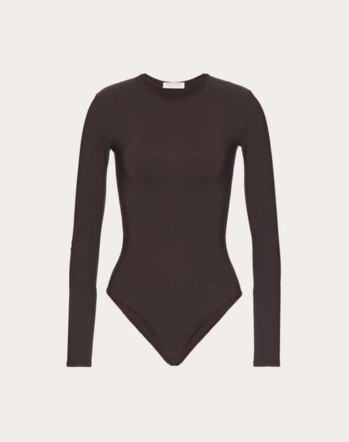Valentino - Jersey Bodysuit - Ebony - Woman - T-shirts And Sweatshirts