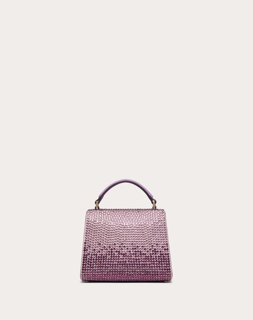 Mini Vsling Handbag With Rhinestones for Woman in Amethyst/wisteria