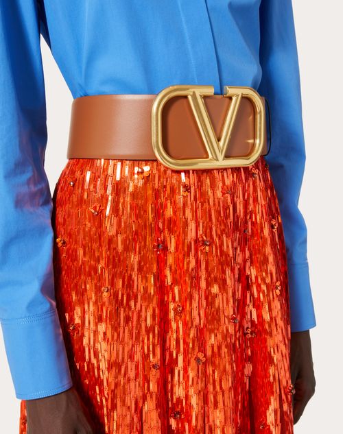 Valentino Garavani Belt VLOGO calfskin online shopping 