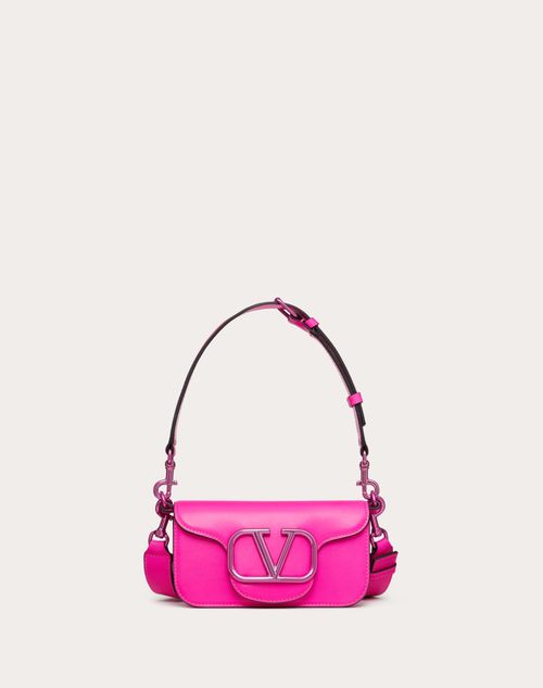 Narabar Min Penetratie Mini Locò Crossbody Calfskin Bag for Man in Pink Pp | Valentino US