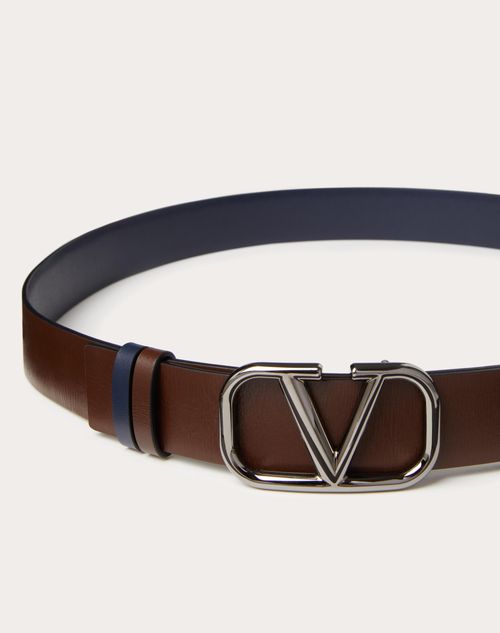 4cm reversible v logo leather belt - Valentino Garavani - Women