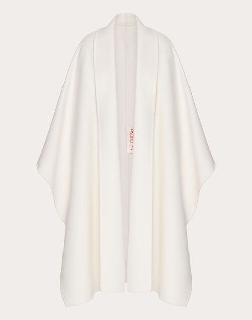 Valentino - Compact Drap Cape - Ivory - Woman - Shelf - Pap 