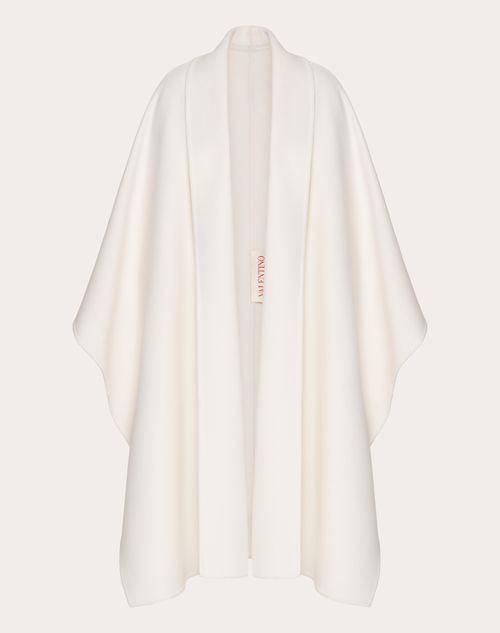 Valentino - Compact Drap Cape - Ivory - Woman - Ready To Wear