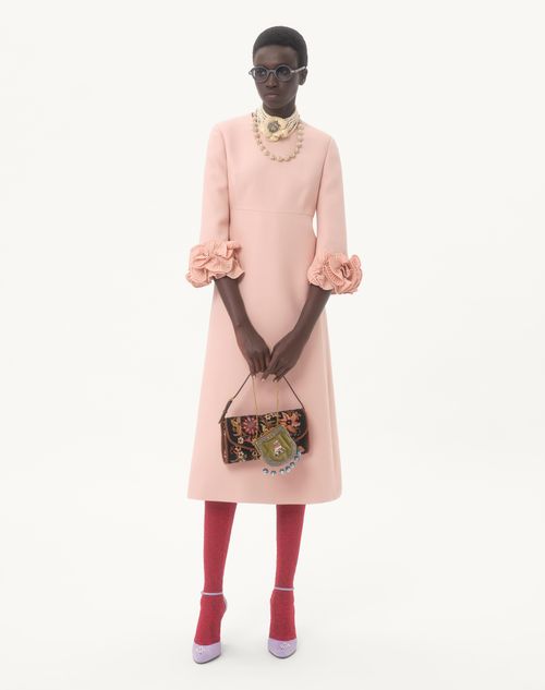 Valentino - Crepe Couture Midi Dress - Vintage Rose - Woman - Dresses