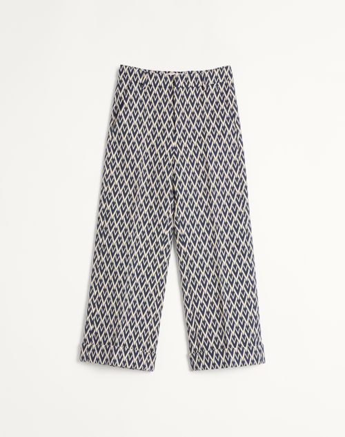 Wool Pants With Cuffs With Toute La V Jacquard Pattern for Wool Pants With Cuffs With Toute La V Jacquard Pattern for