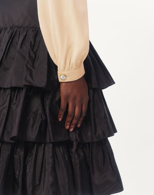 Crepe De Chine Shirt for Woman in Ivory Valentino CA