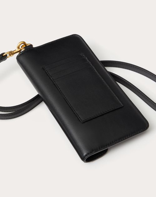 ロコ ネックストラップ付きスマートフォンケース For 男性 インチ ブラック Valentino Jp