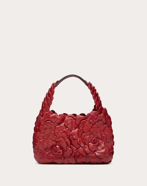 Valentino Garavani - Small Valentino Garavani 03 Rose Edition Atelier Hobo Bag - Rosso Valentino - Woman - Woman Bags & Accessories Sale