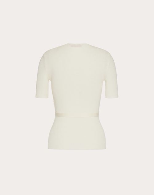 Valentino - Wool Sweater - Ivory - Woman - Knitwear