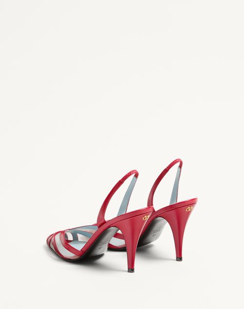 Impudance Slingback Pumps In Kidskin And Mesh 90mm for Woman Impudance Slingback Pumps In Kidskin And Mesh 90mm for Woman