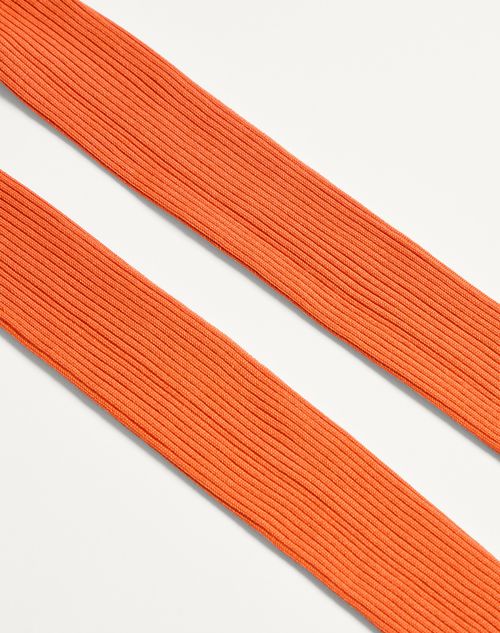 Valentino - Silk Tights - Orange - Woman - Soft Accessories