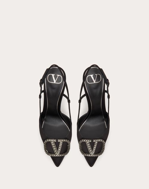 Valentino rockstud sale slingback black