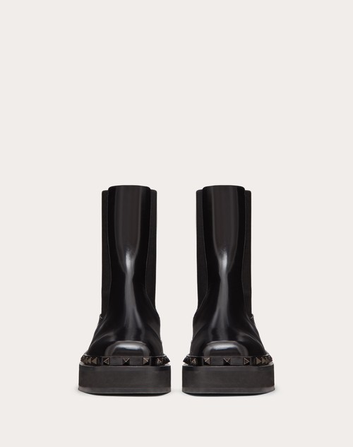 Valentino Garavani M-Way Rockstud Beatle leather boots - Black