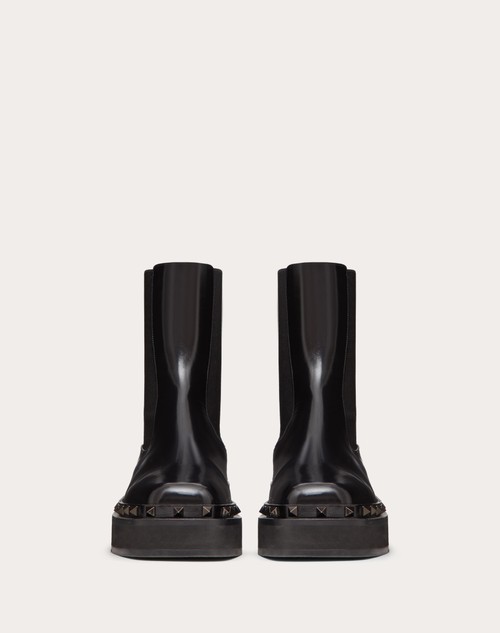 Valentino Garavani M-Way Rockstud Beatle leather boots - Black