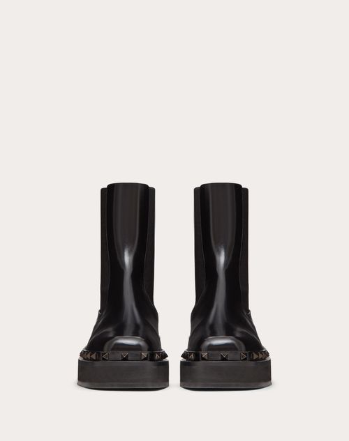 Valentino Garavani Rockstud M Way Leather Beatle Boots