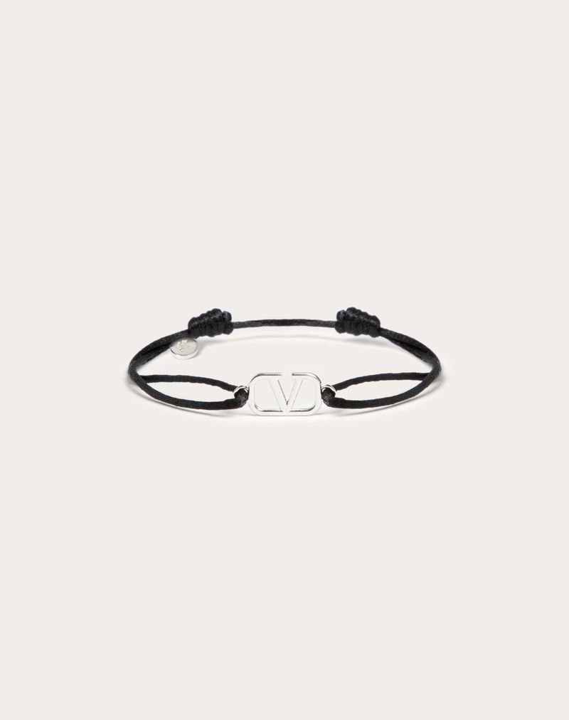 VALENTINO Vロゴ シグネチャー コットン ブレスレット