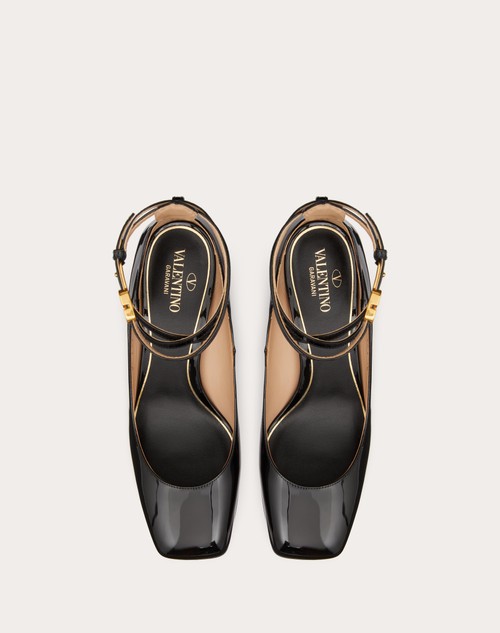 Valentino Garavani Tan-Go 60mm patent-leather pumps - Black