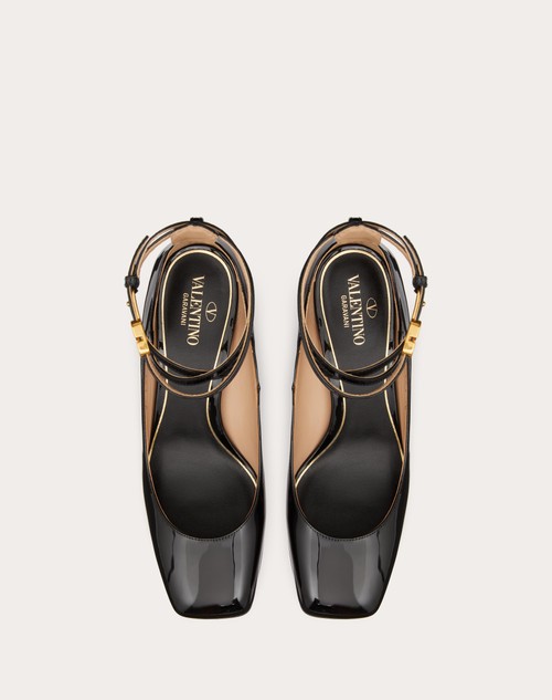 Valentino Garavani Tan-Go 60mm patent-leather pumps - Black