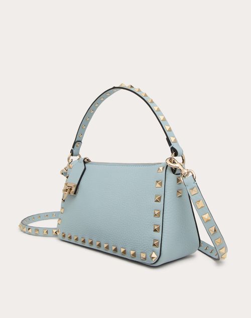 SMALL ROCKSTUD GRAINY CALFSKIN CROSSBODY BAG