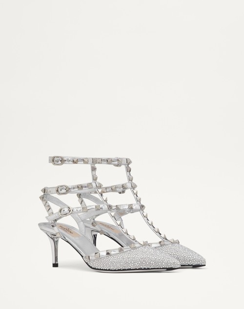 Valentino Garavani 65mm Rockstud-detailed caged pumps - Neutrals